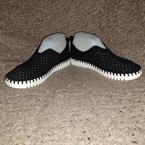 ILSE JACOBSEN-Tulip-Black Faux Nubuck-Sz 38-Excellent - Picture 4 of 7